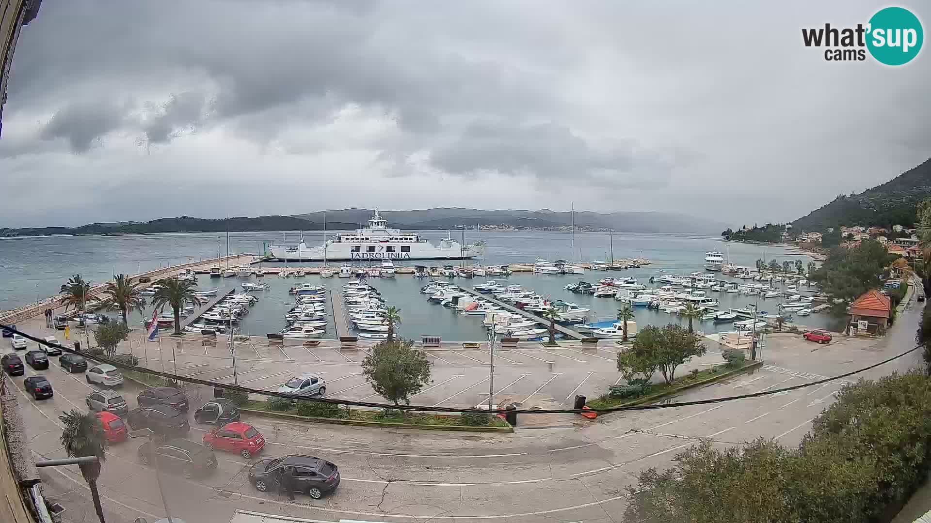 Webcam Orebić Riva – Ferry vers Korčula en direct