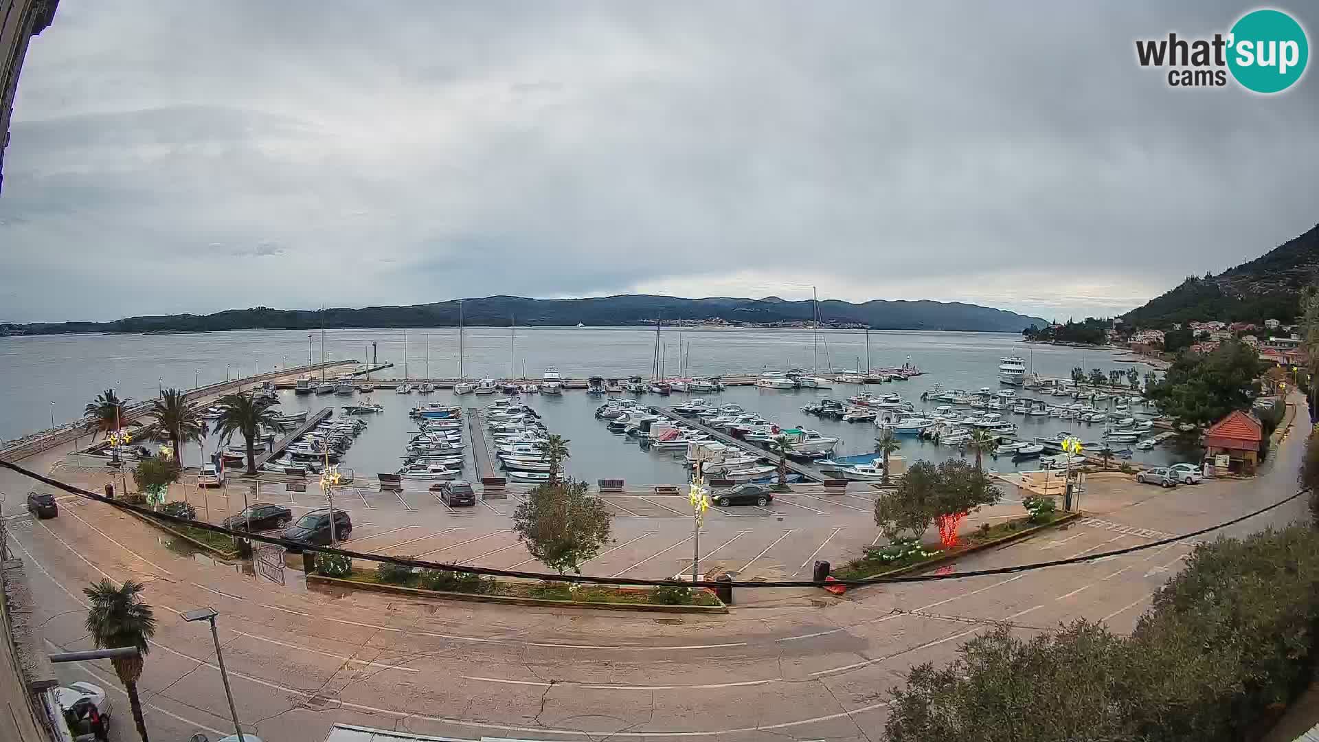 Webcam Orebić Riva – Ferry to Korčula Live