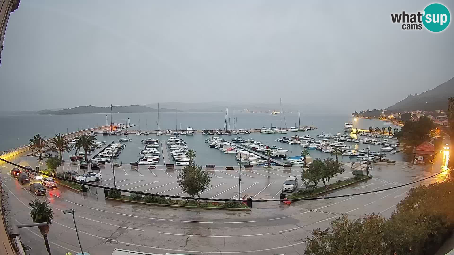 Webcam Orebić Riva – Ferry to Korčula Live