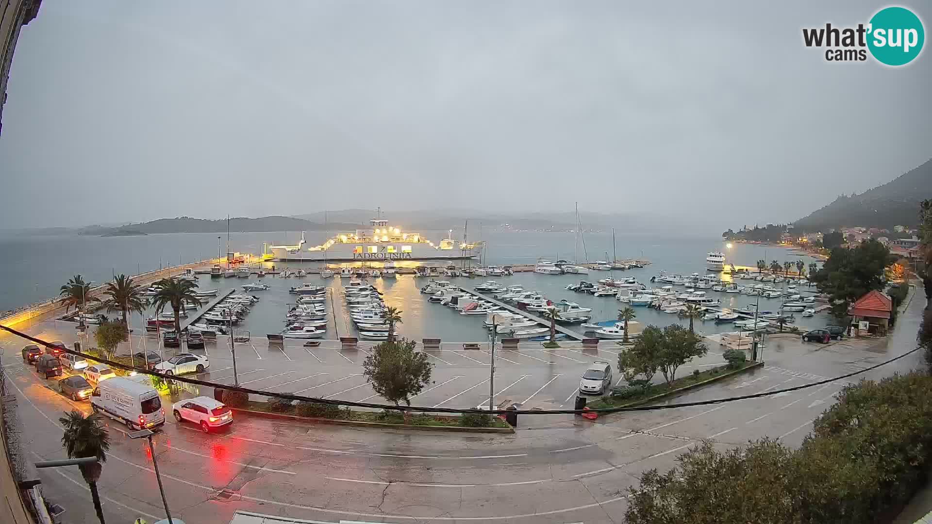 Webcam Orebić Riva – Ferry vers Korčula en direct