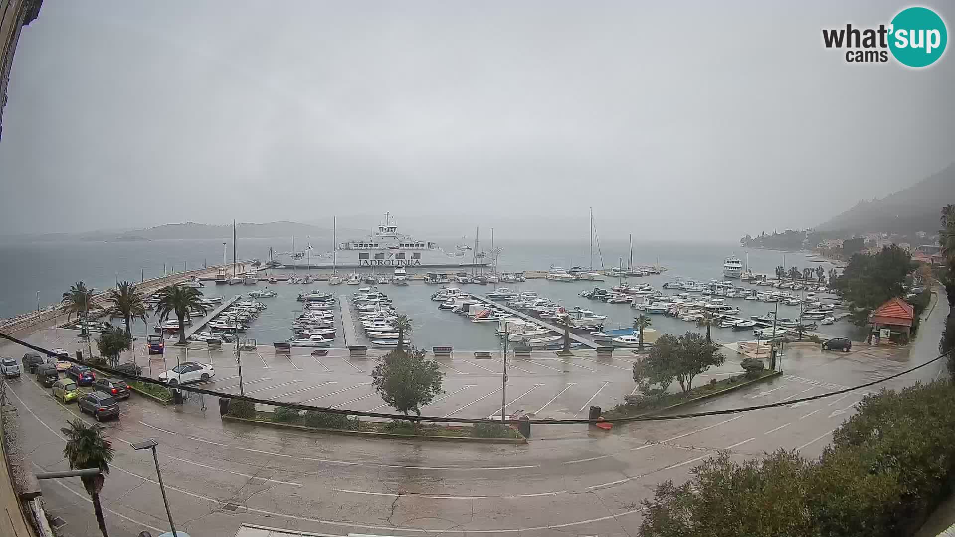 Webcam Orebić Riva – Ferry to Korčula Live