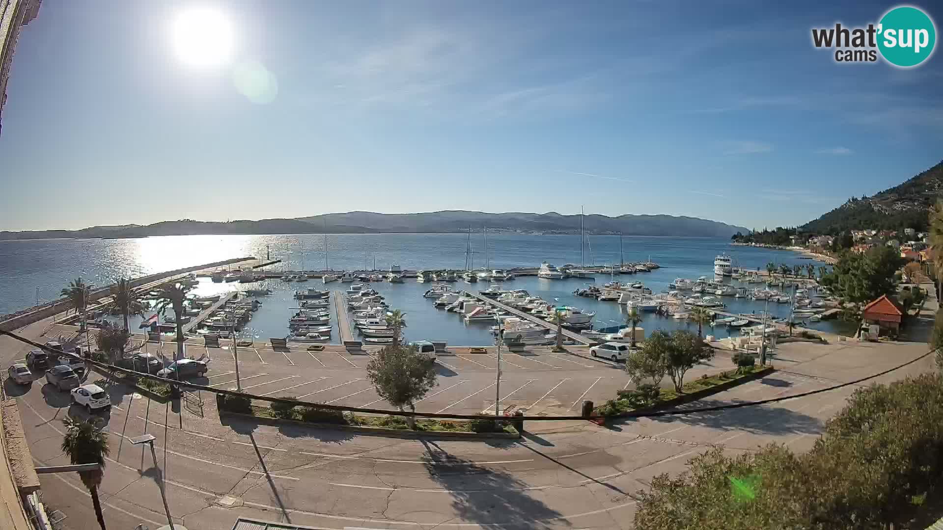 Webcam Orebić Riva – Ferry vers Korčula en direct