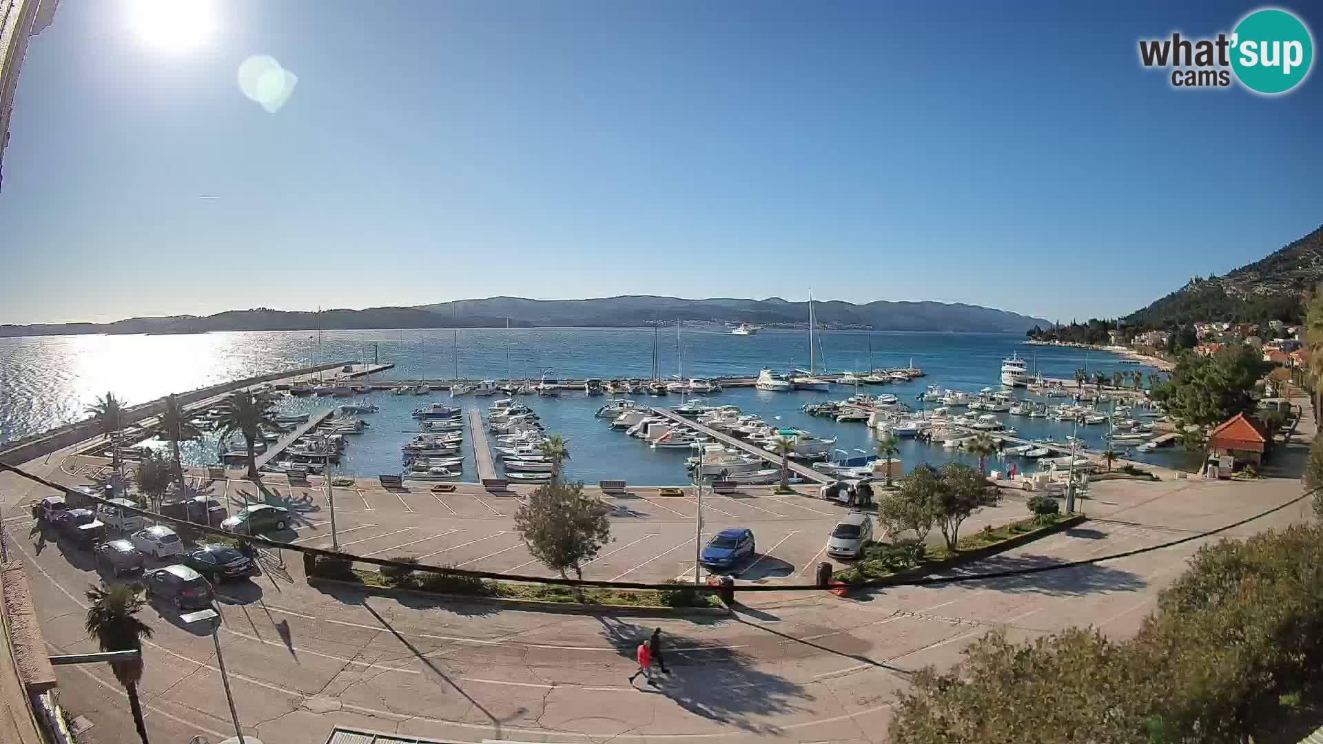 Webcam Orebić Riva – Ferry vers Korčula en direct