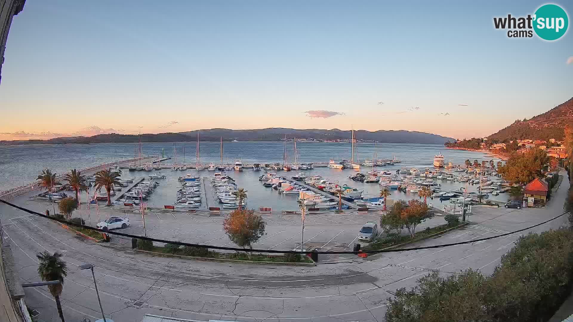 Webcam Orebić Riva – Ferry to Korčula Live