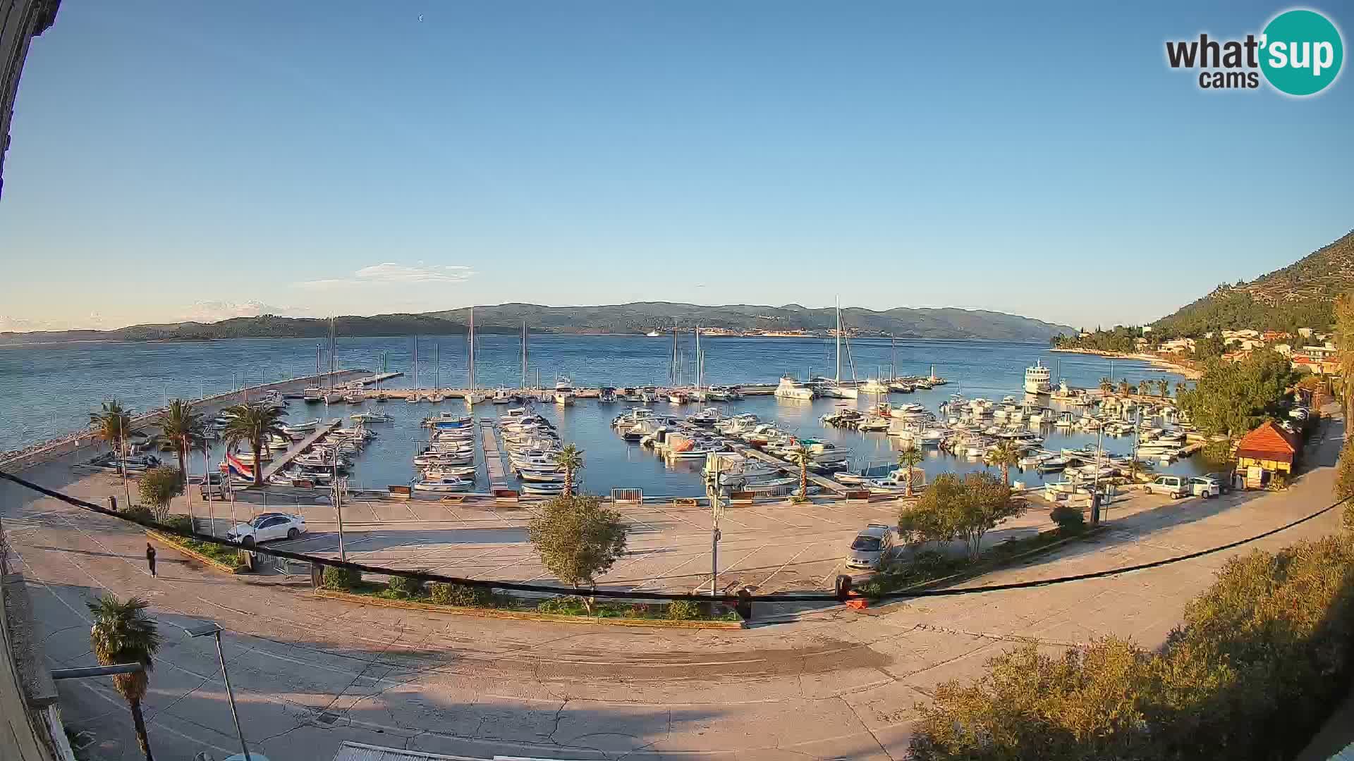 Webcam Orebić Riva – Ferry a Korčula en vivo