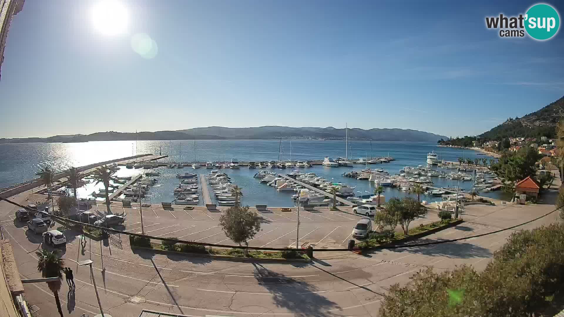 Webcam Orebić Riva – Ferry to Korčula Live