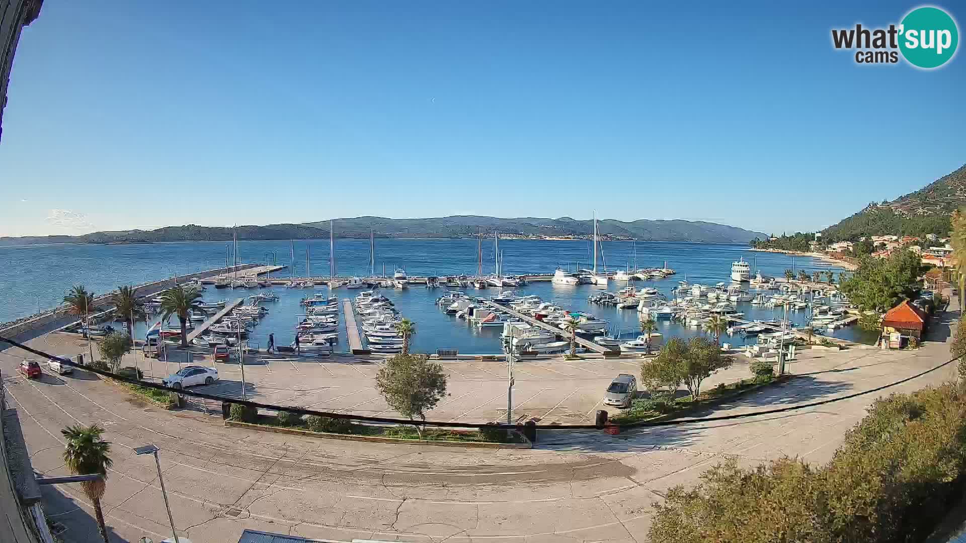 Webcam Orebić Riva – Ferry vers Korčula en direct