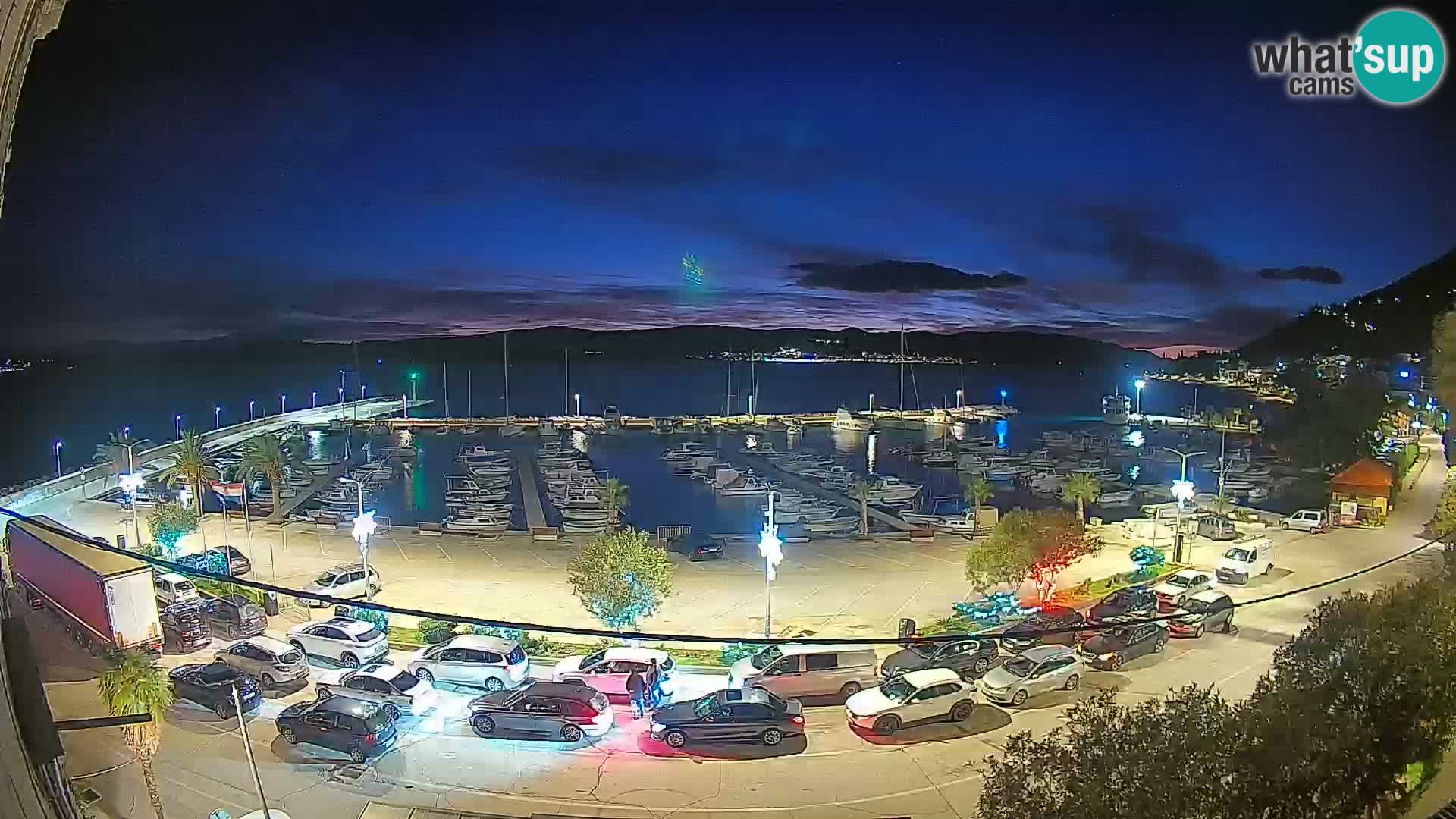 Webcam Orebić Riva – Ferry a Korčula en vivo