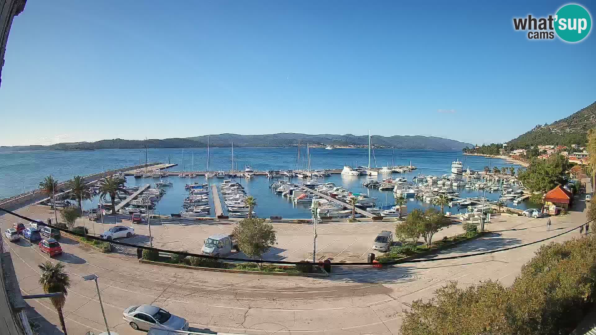 Webcam Orebić Riva – Ferry vers Korčula en direct