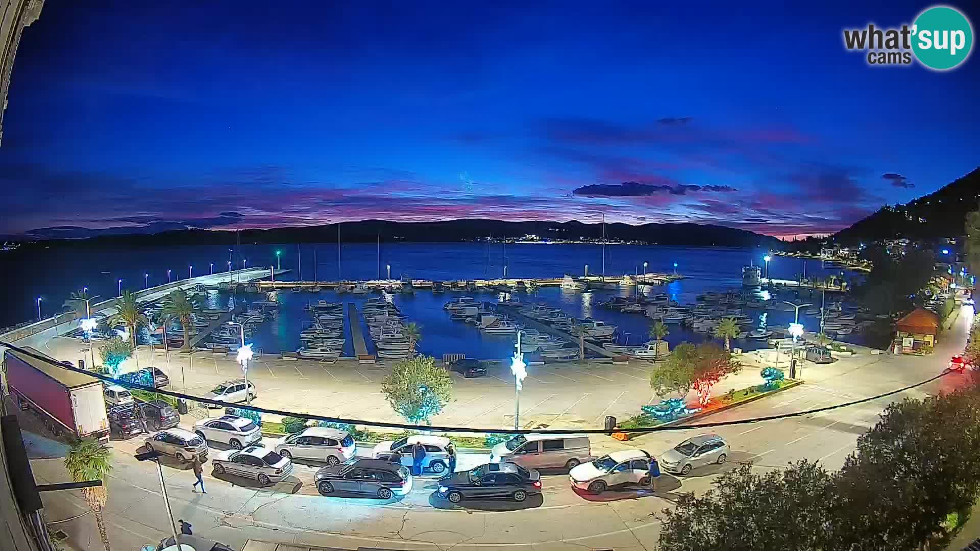 Webcam Orebić Uferpromenade – Fähre nach Korčula Live