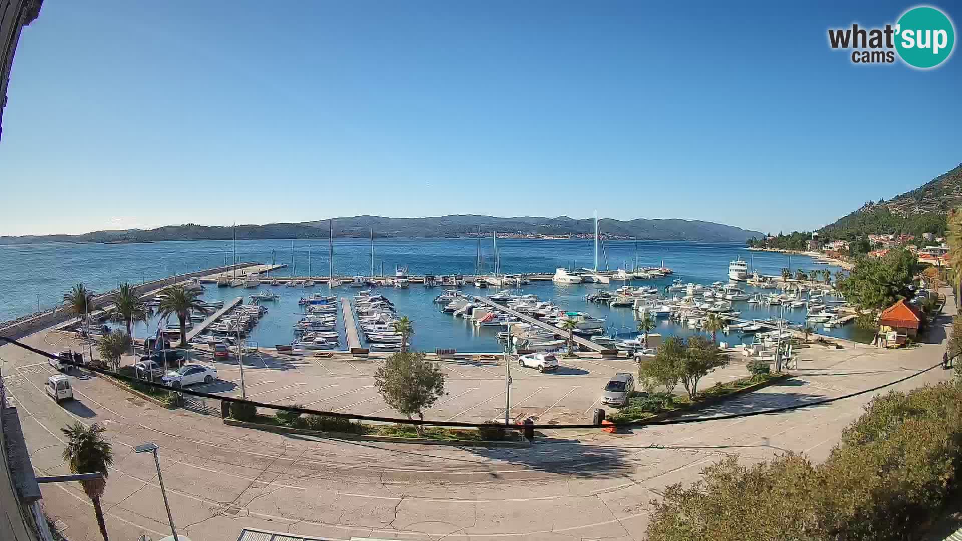 Webcam Orebić Riva – Ferry to Korčula Live