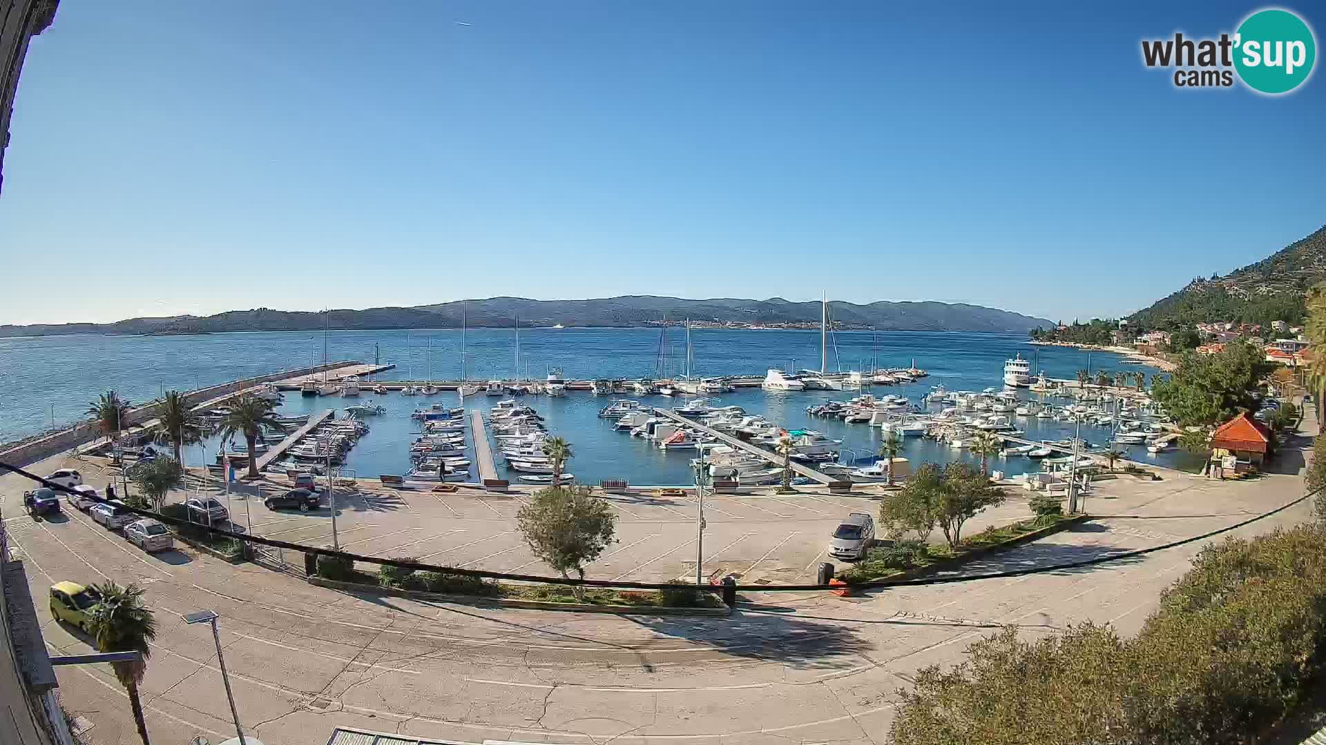 Webcam Orebić Riva – Ferry to Korčula Live