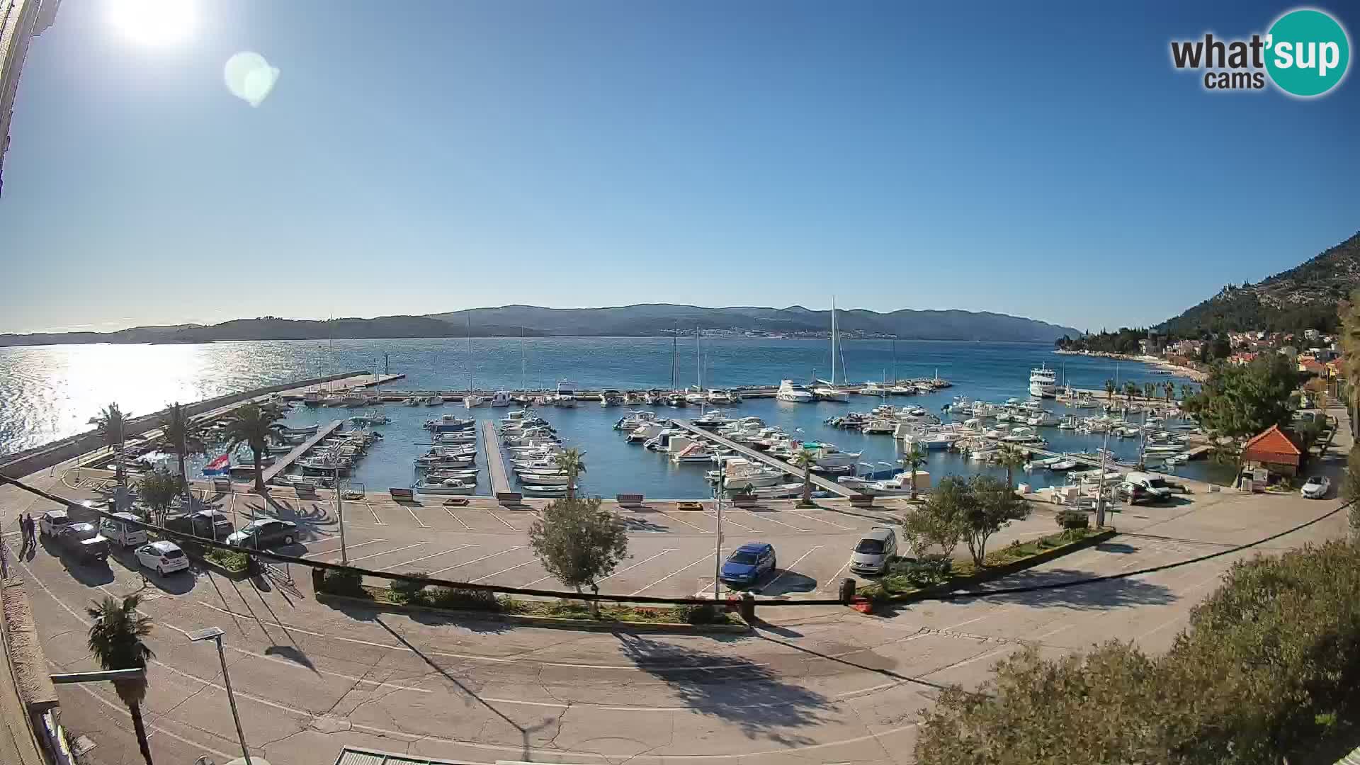 Webcam Orebić Riva – Ferry vers Korčula en direct