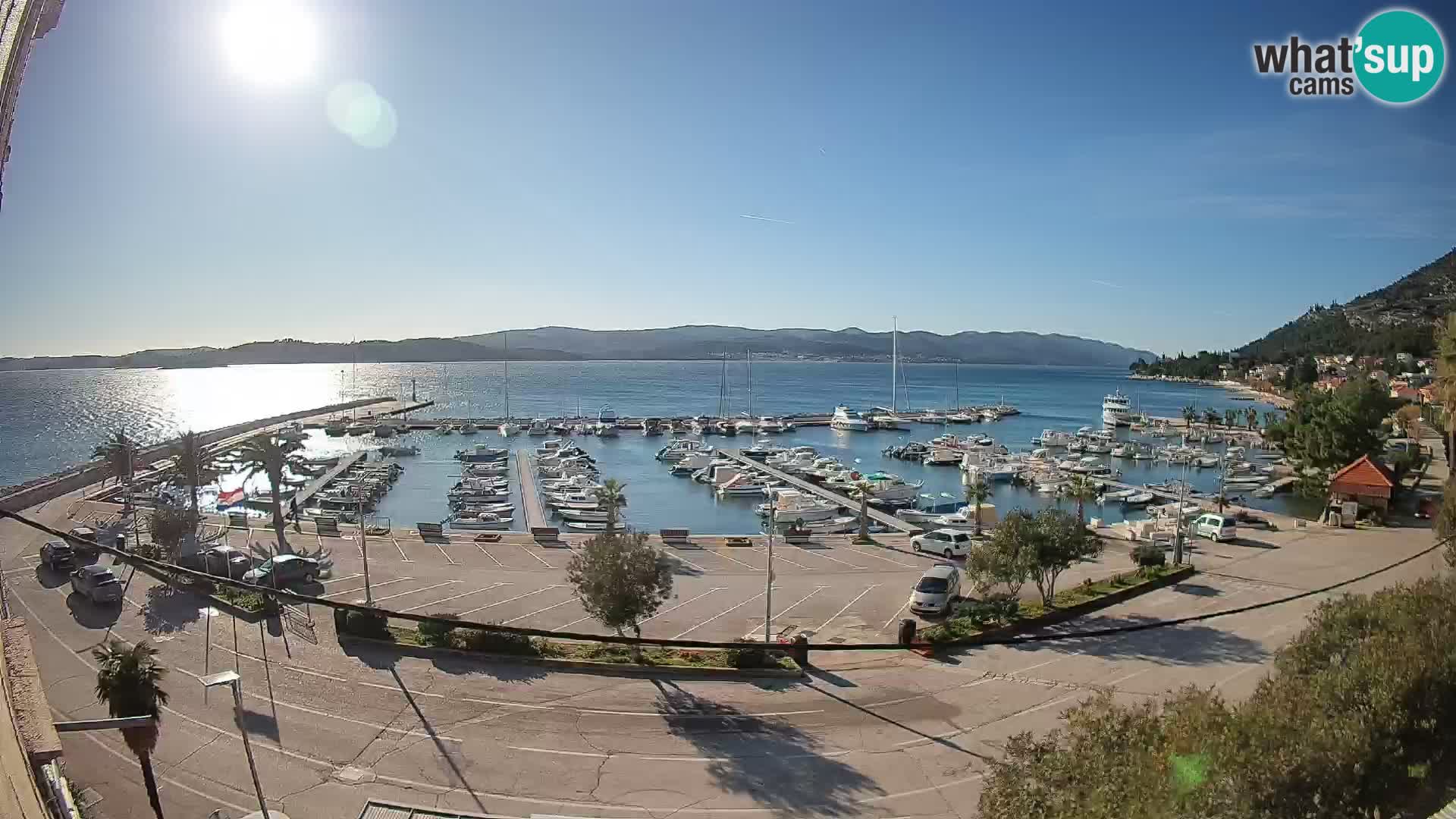 Webcam Orebić Riva – Ferry vers Korčula en direct