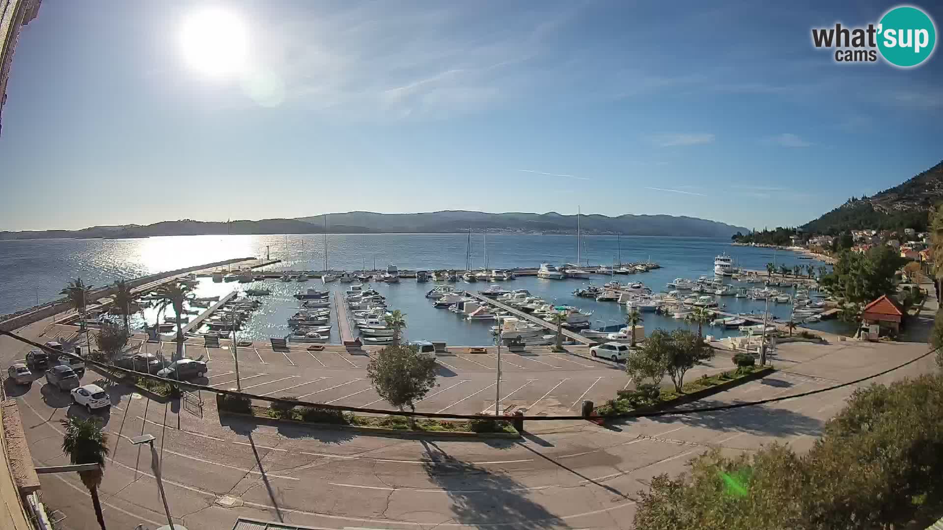 Webcam Orebić Riva – Ferry vers Korčula en direct