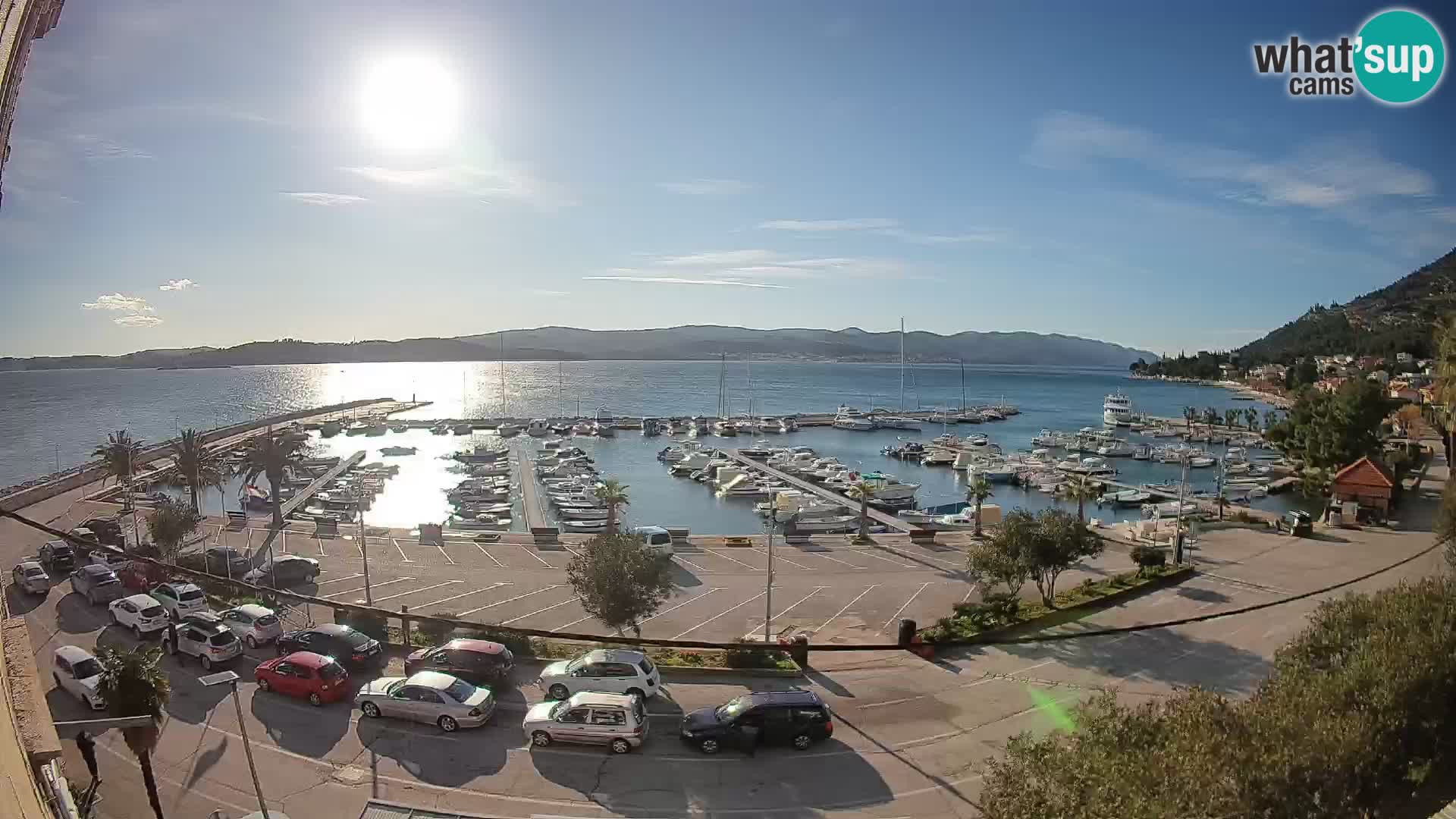 Webcam Orebić Riva – Ferry to Korčula Live