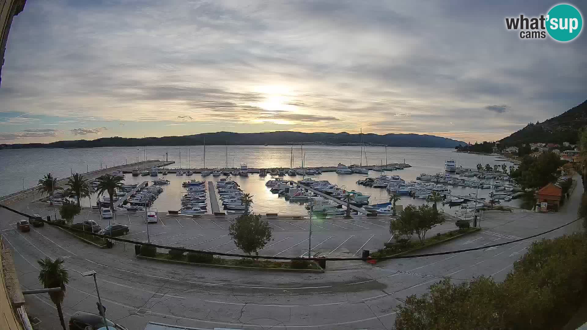 Webcam Orebić Riva – Ferry to Korčula Live