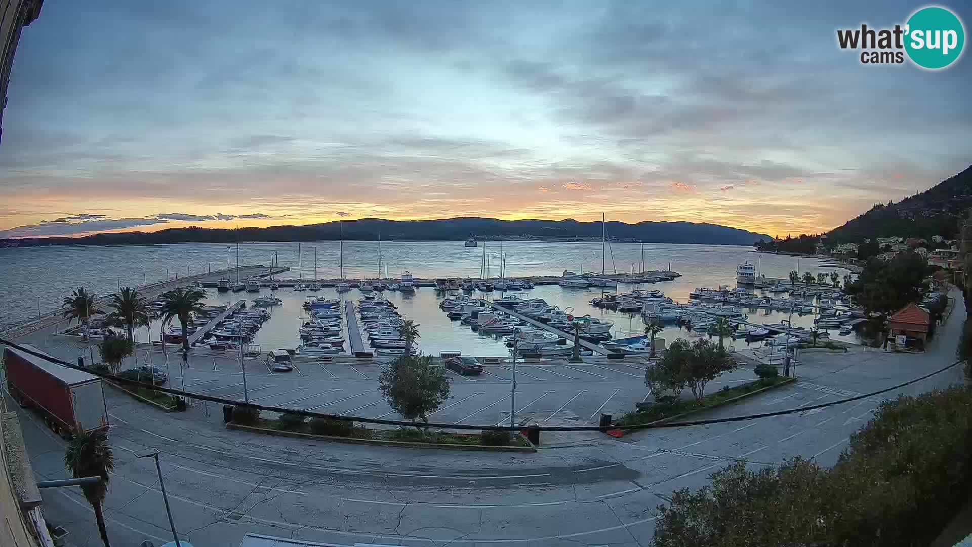 Webcam Orebić Riva – Ferry to Korčula Live