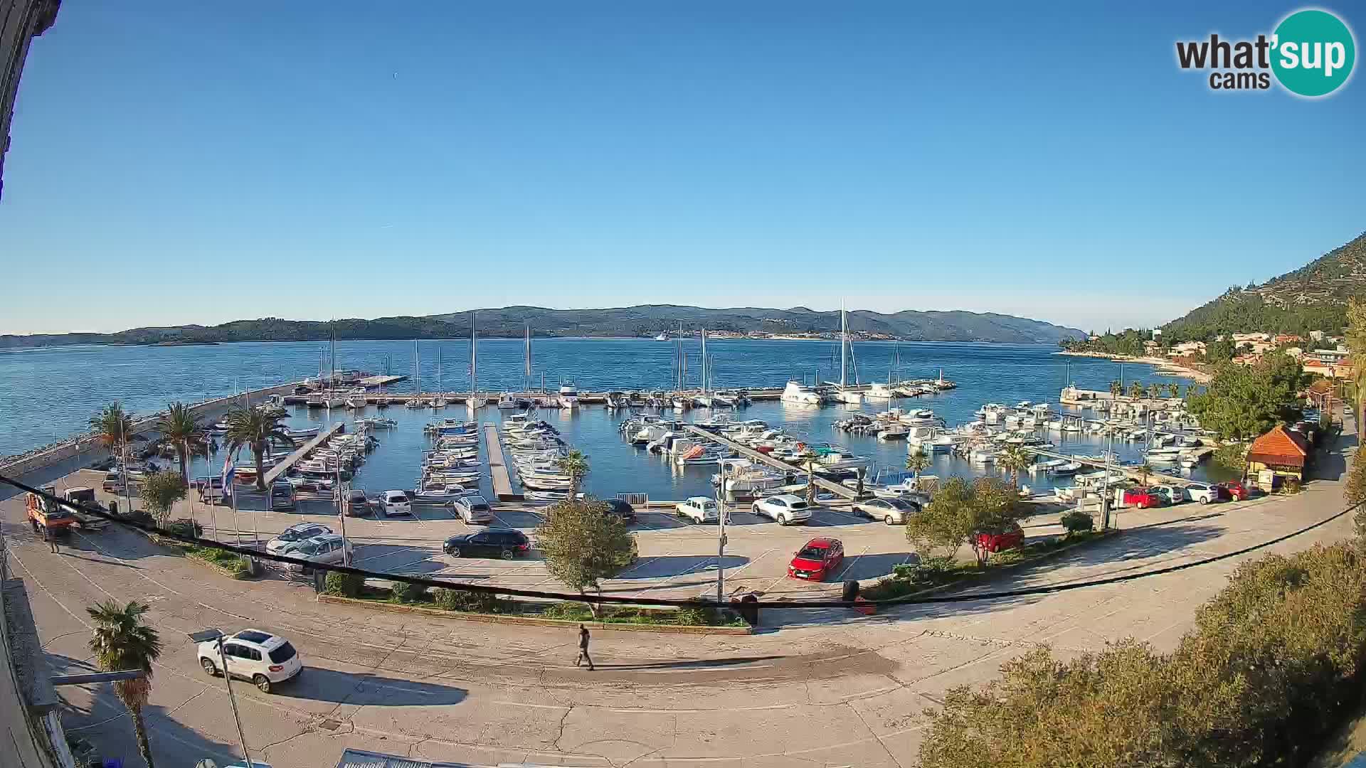 Webcam Orebić Riva – Ferry vers Korčula en direct