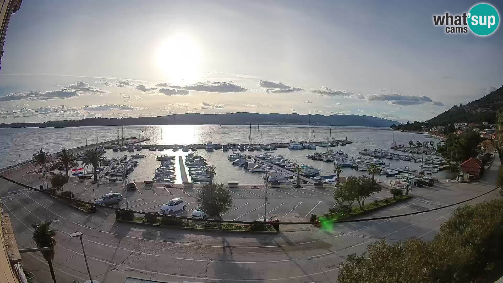 Web kamera Orebić Riva – Trajekt za Korčulu uživo