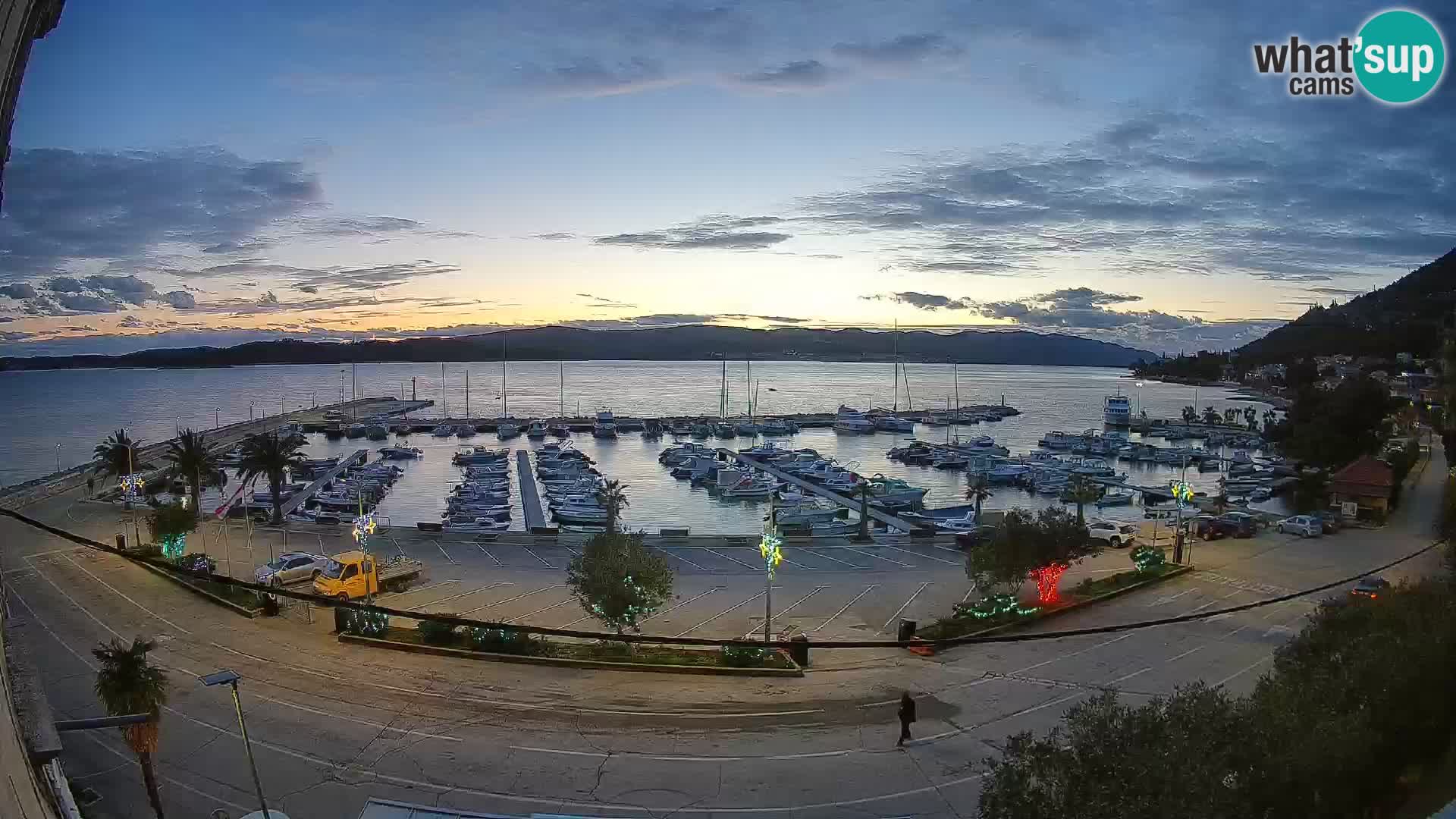 Webcam Orebić Riva – Ferry a Korčula en vivo