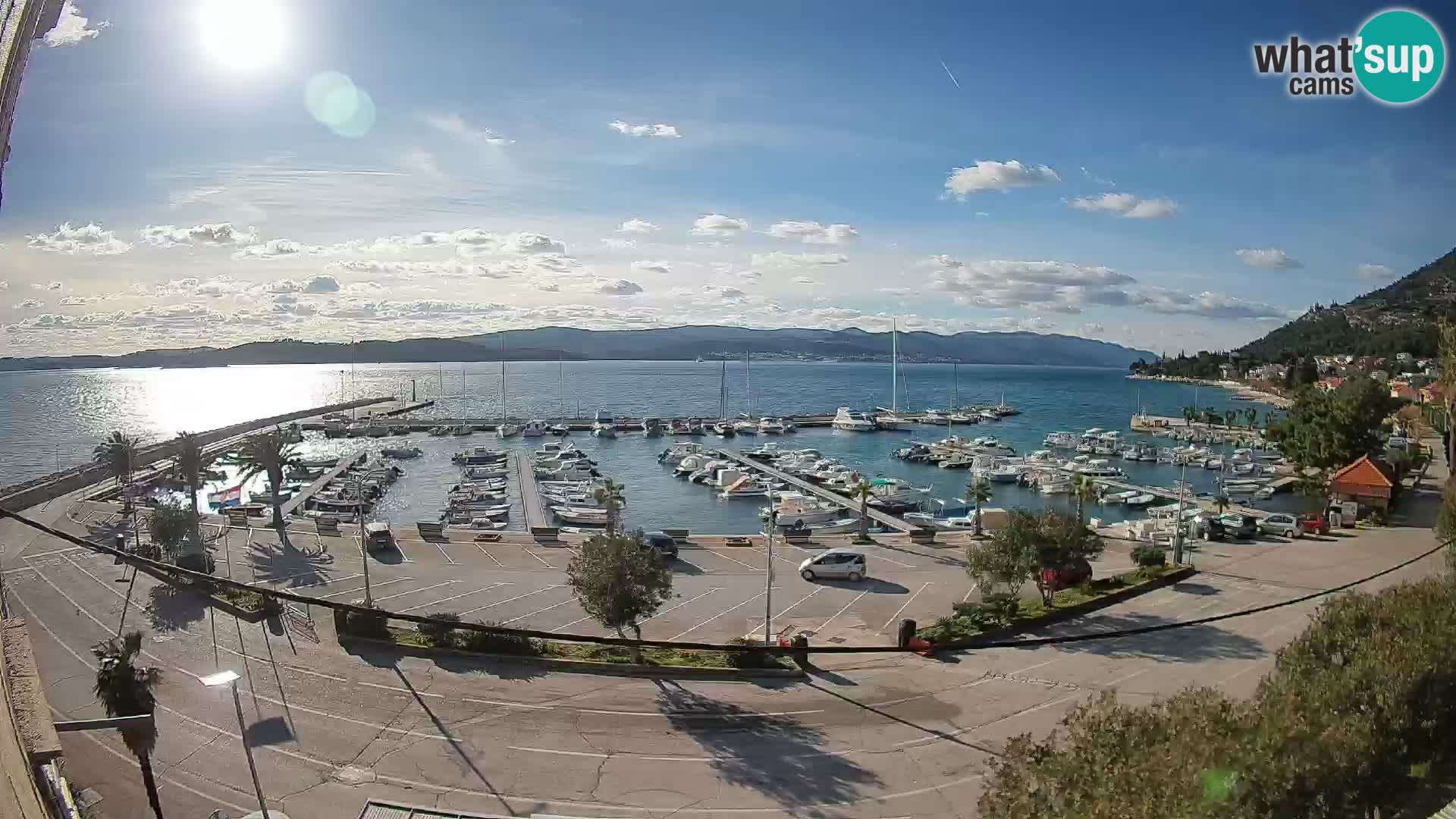 Webcam Orebić Uferpromenade – Fähre nach Korčula Live