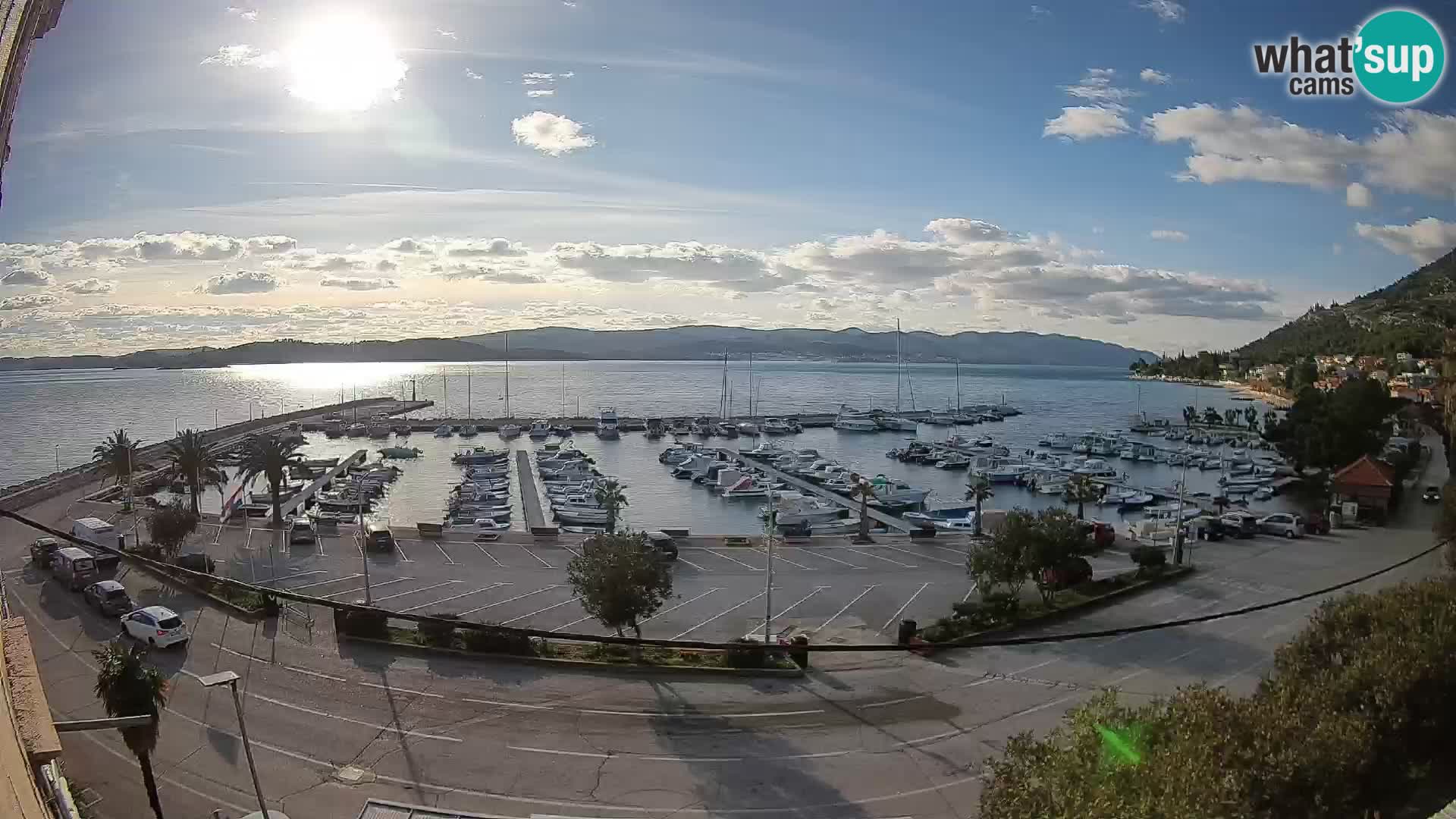 Webcam Orebić Riva – Ferry to Korčula Live