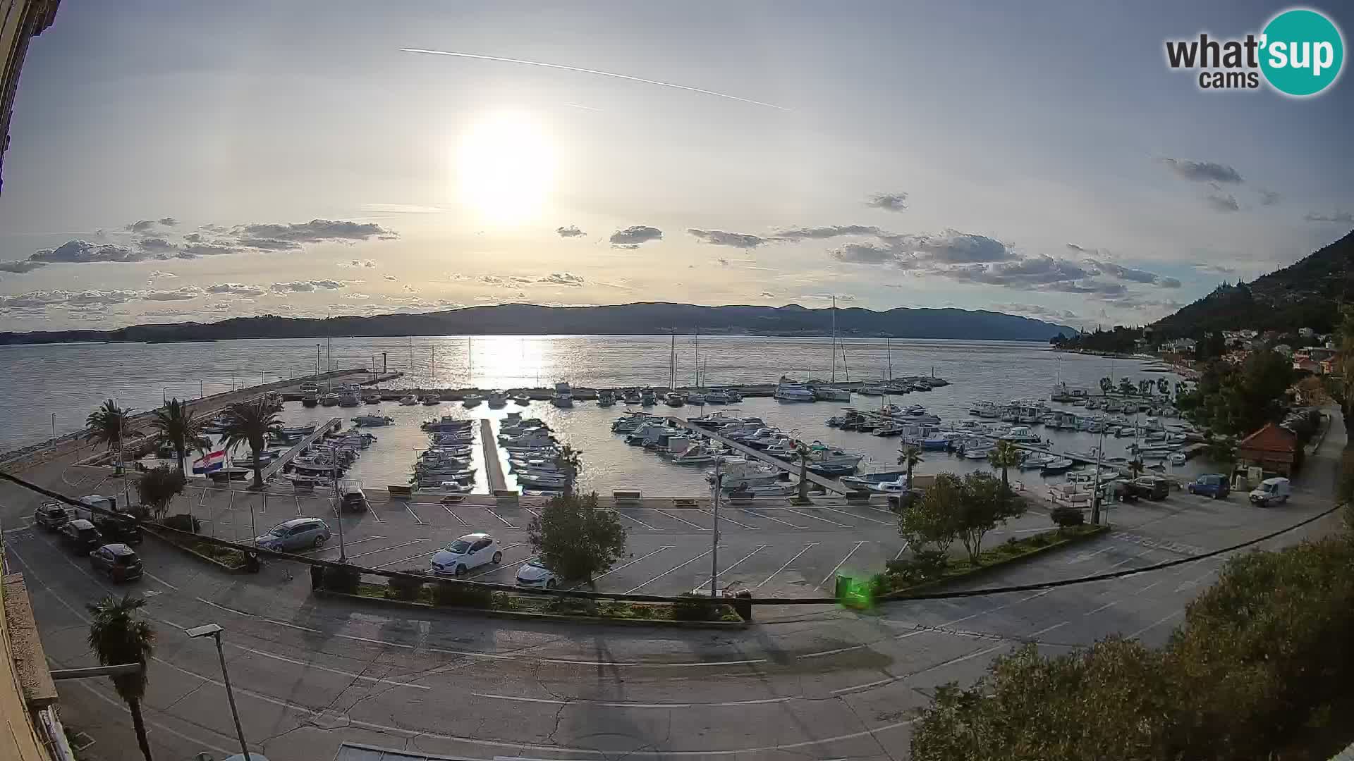 Webcam Orebić Riva – Ferry to Korčula Live