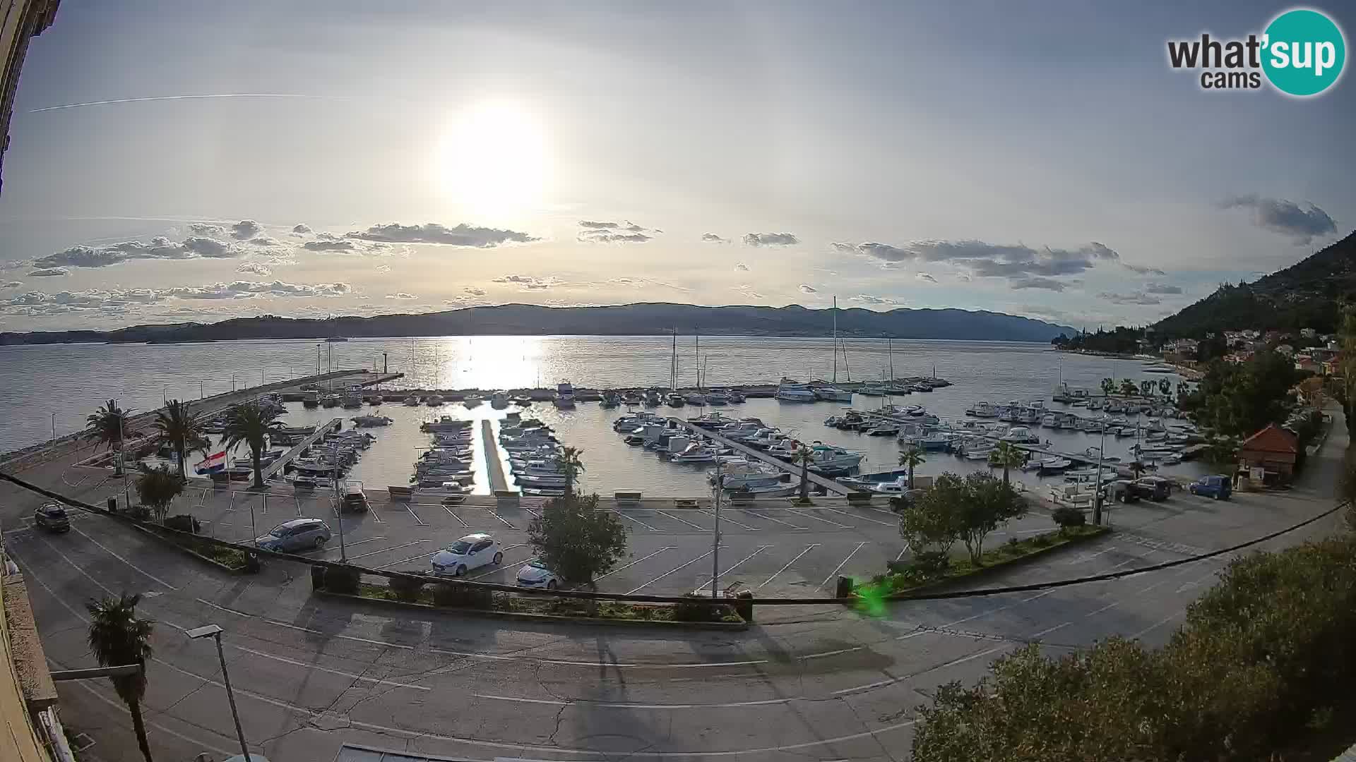Webcam Orebić Riva – Ferry a Korčula en vivo