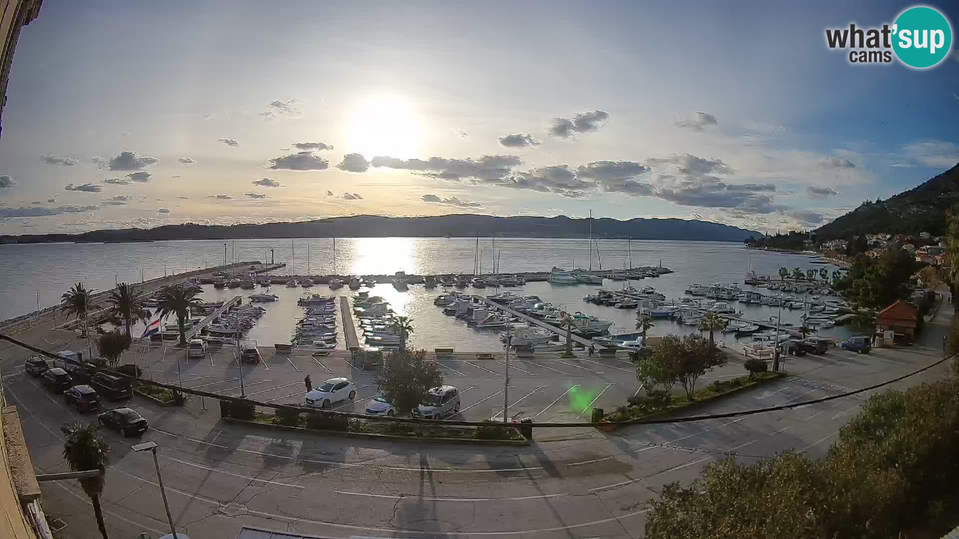 Webcam Orebić Riva – Ferry to Korčula Live