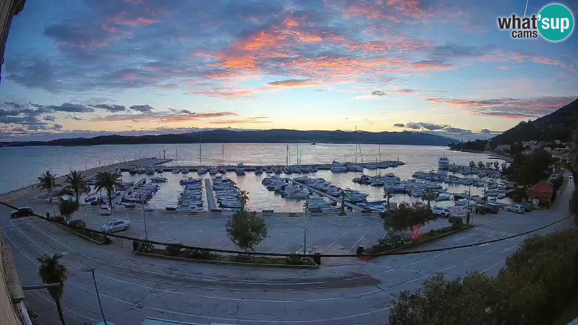 Webcam Orebić Uferpromenade – Fähre nach Korčula Live