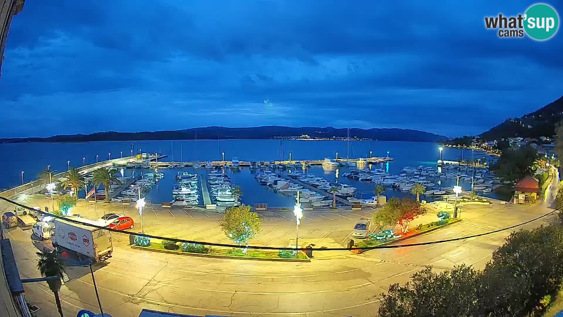 Webcam Orebić Riva – Ferry a Korčula en vivo