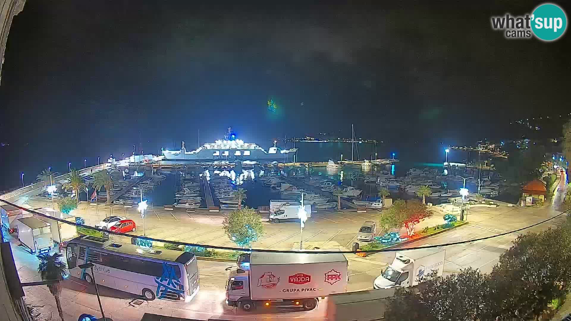 Webcam Orebić Uferpromenade – Fähre nach Korčula Live