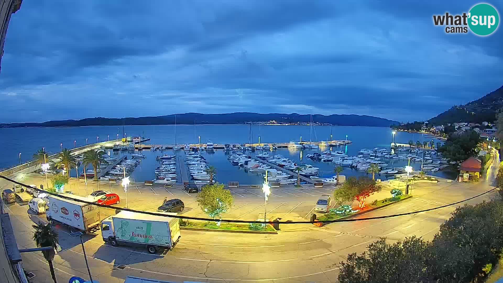 Webcam Orebić Riva – Ferry vers Korčula en direct