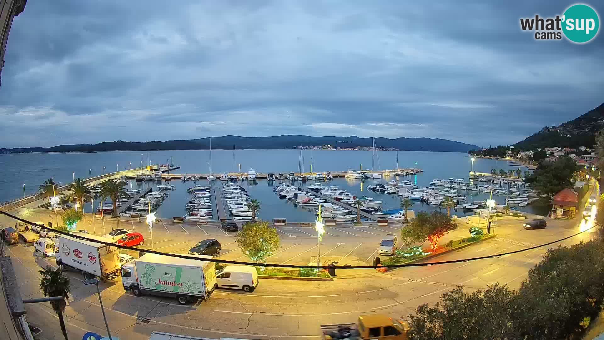 Webcam Orebić Uferpromenade – Fähre nach Korčula Live