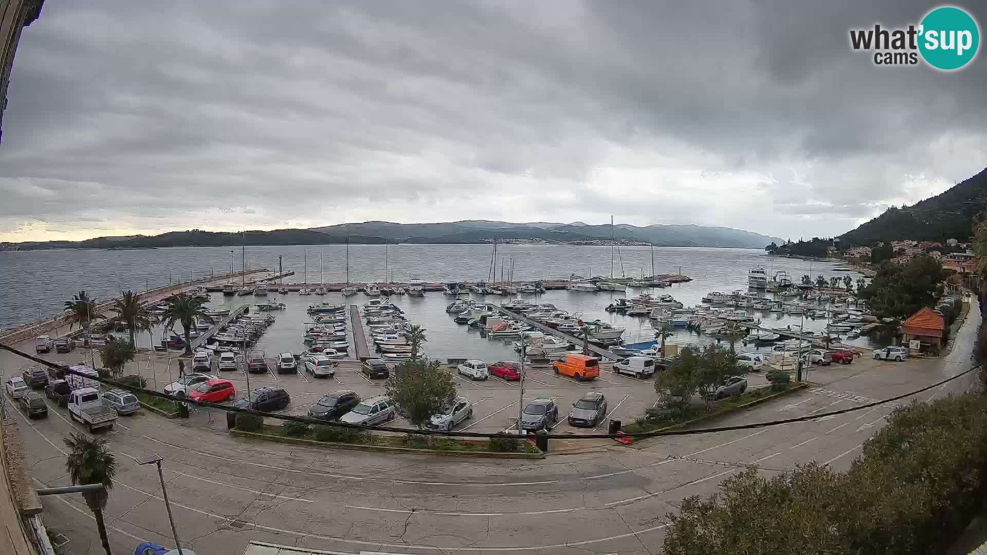 Webcam Orebić Uferpromenade – Fähre nach Korčula Live