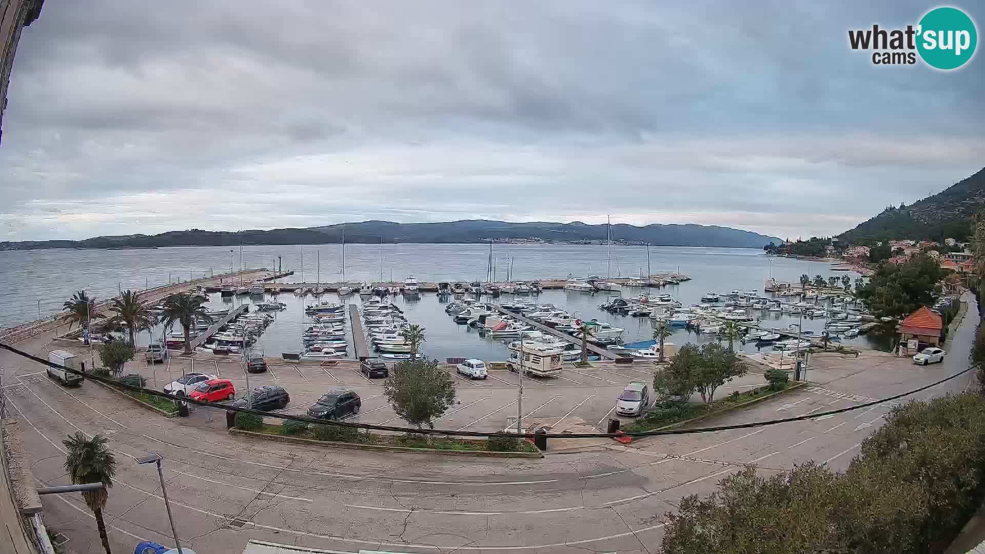 Webcam Orebić Riva – Ferry to Korčula Live