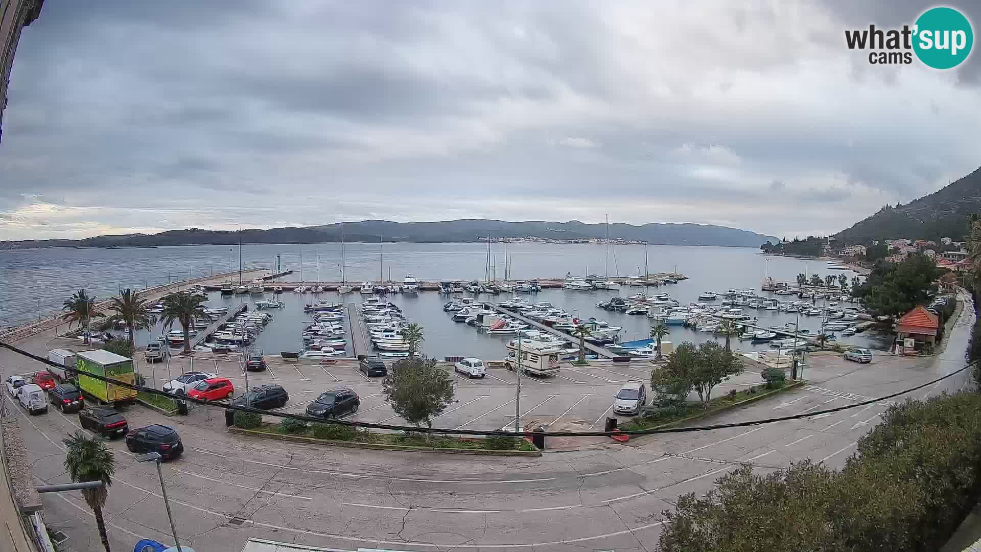 Webcam Orebić Riva – Ferry vers Korčula en direct