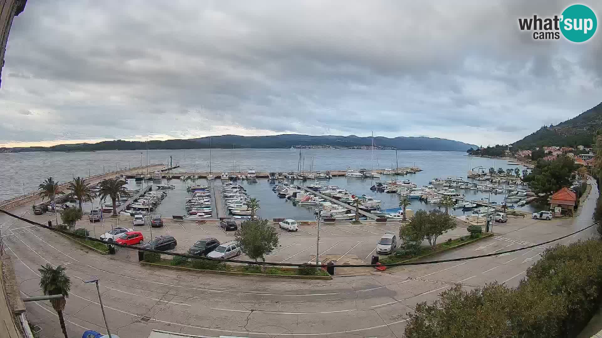 Webcam Orebić Riva – Ferry vers Korčula en direct