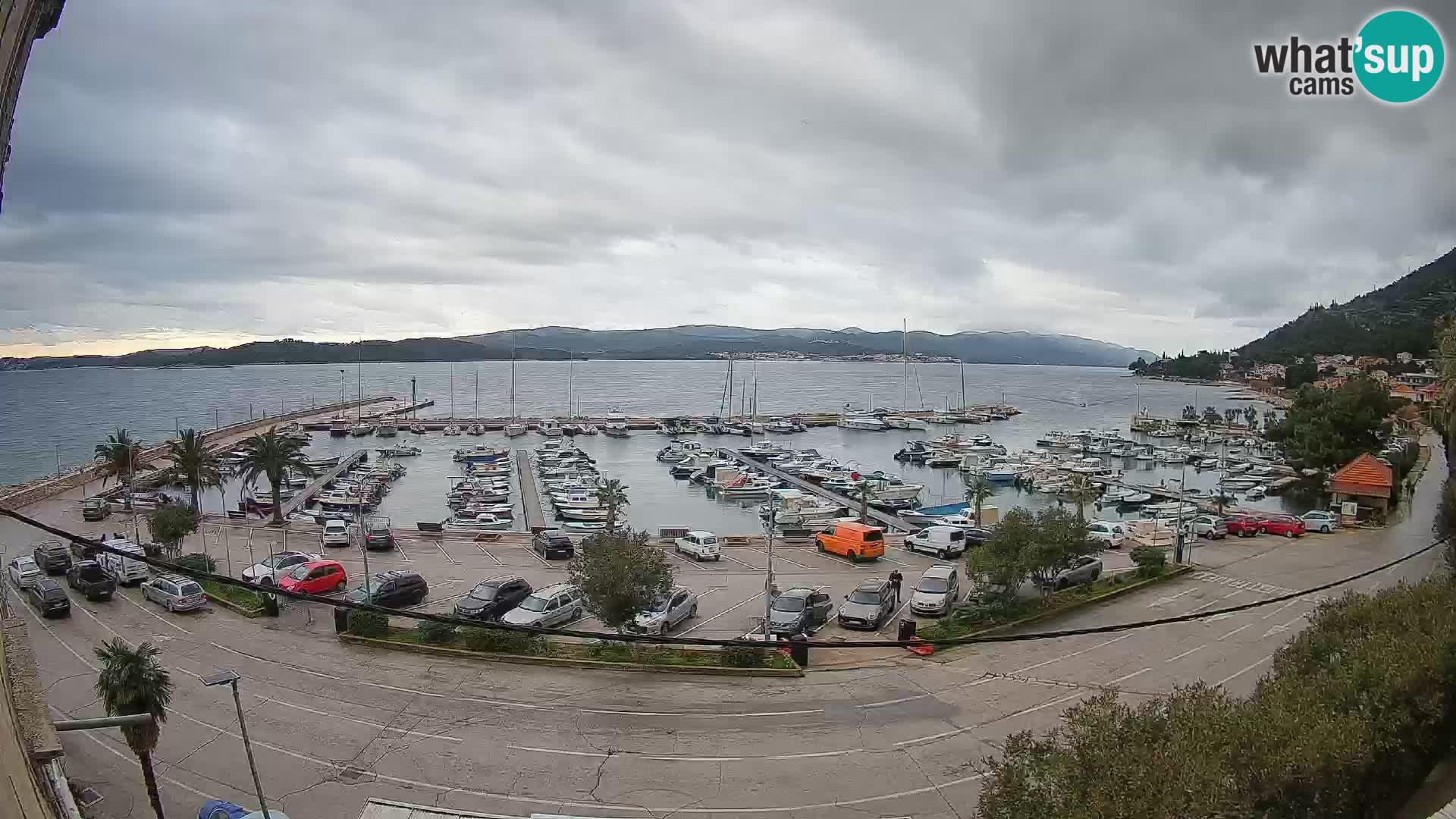 Webcam Orebić Riva – Ferry a Korčula en vivo