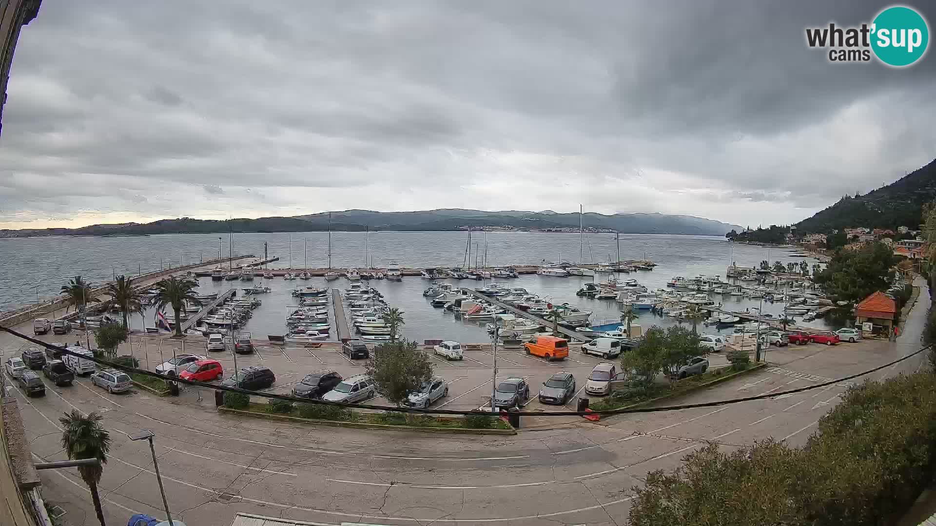 Webcam Orebić Riva – Ferry vers Korčula en direct