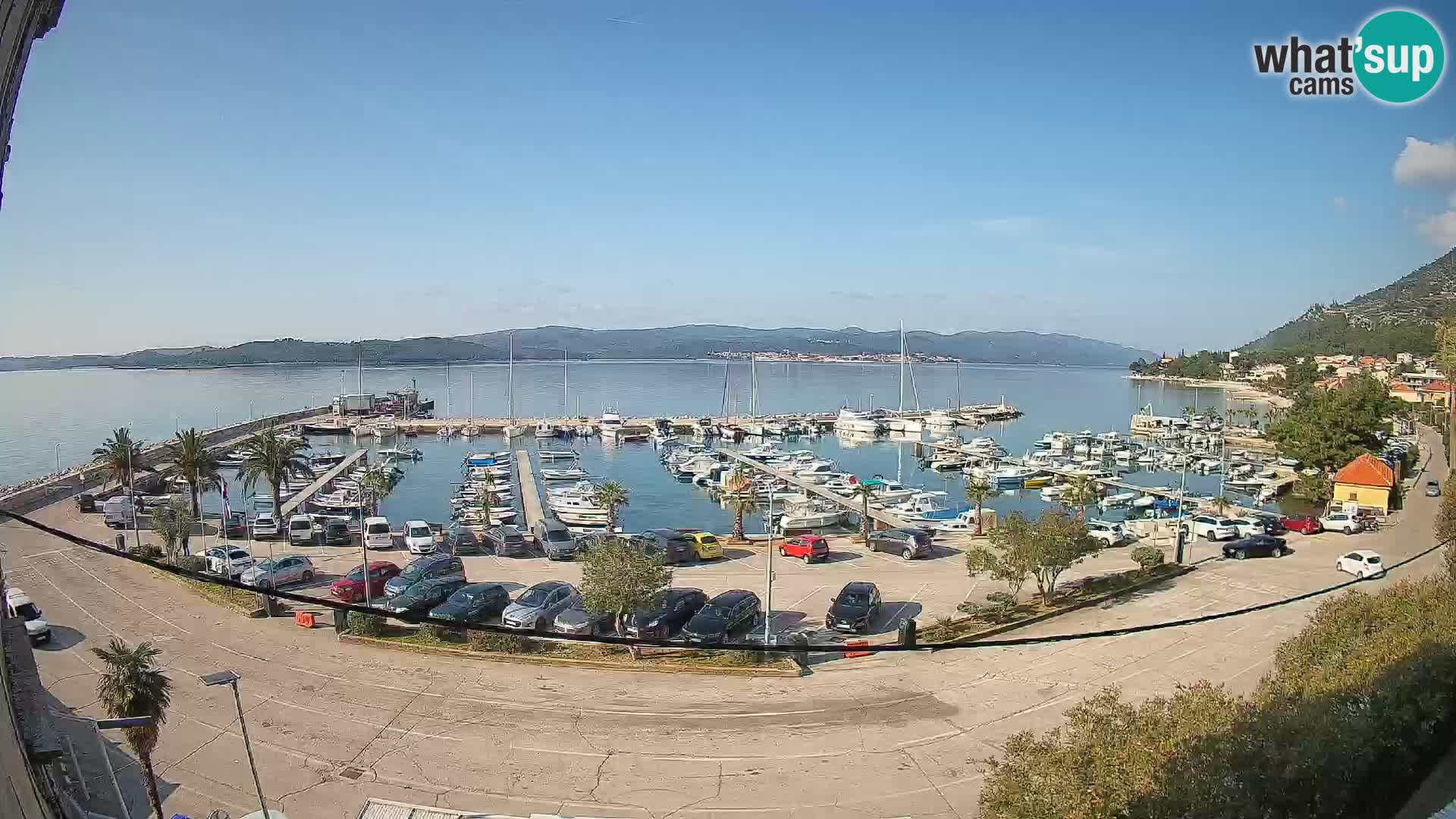 Web kamera Orebić Riva – Trajekt za Korčulu uživo