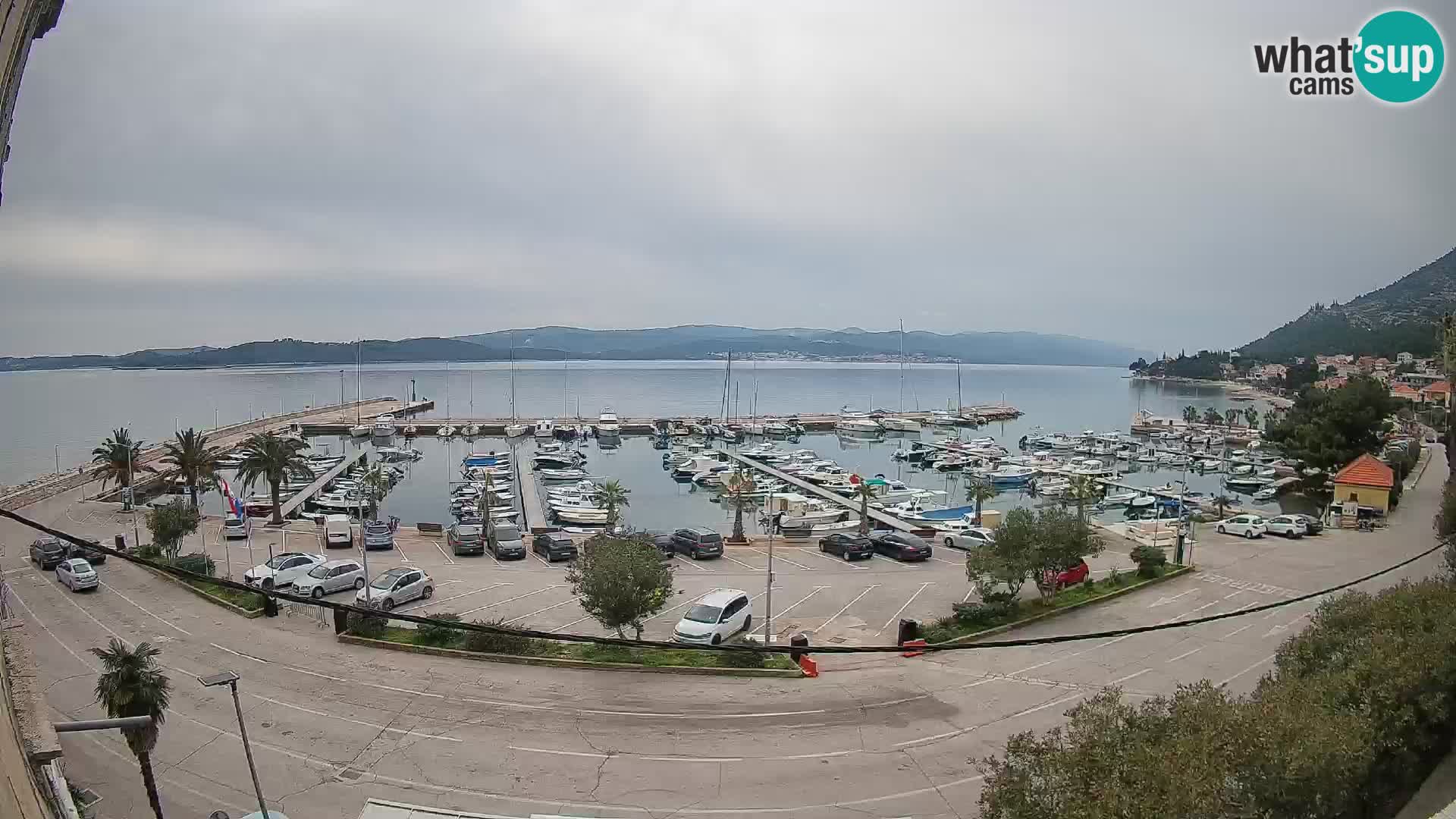 Webcam Orebić Riva – Ferry to Korčula Live