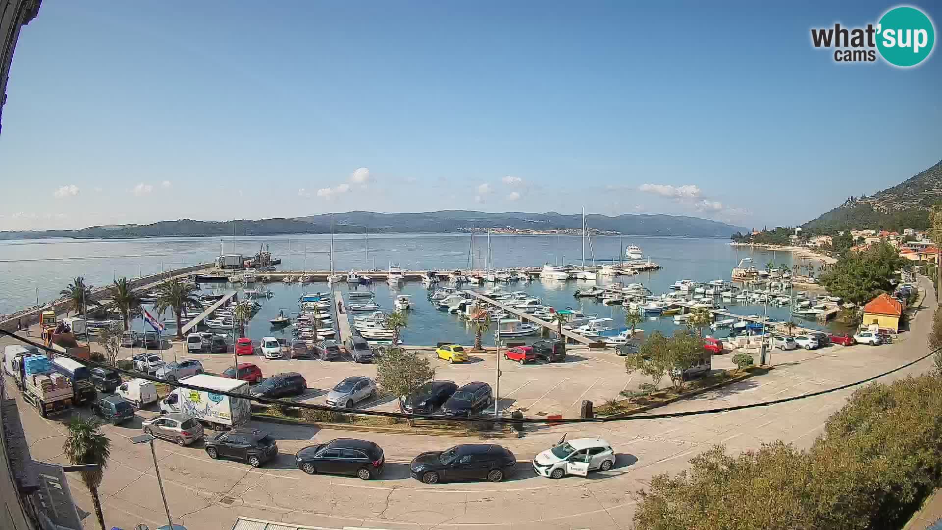 Web kamera Orebić Riva – Trajekt za Korčulu uživo