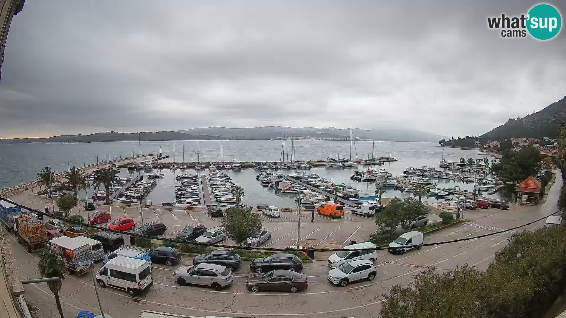 Webcam Orebić Uferpromenade – Fähre nach Korčula Live