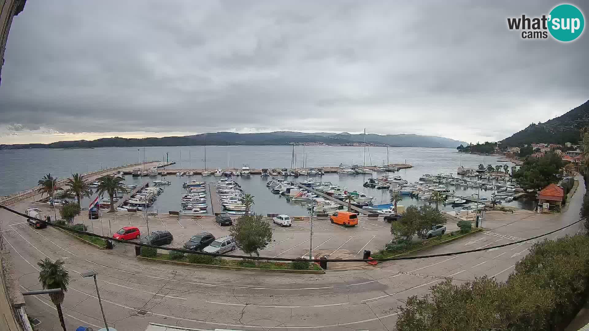 Webcam Orebić Riva – Ferry vers Korčula en direct