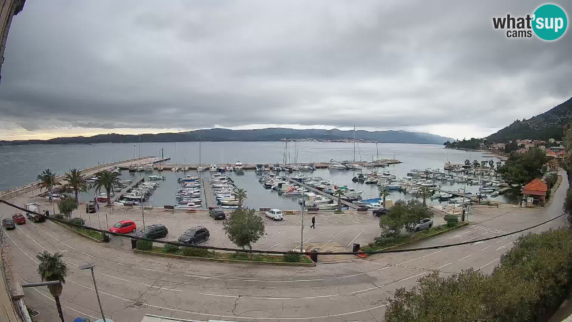 Webcam Orebić Riva – Ferry a Korčula en vivo