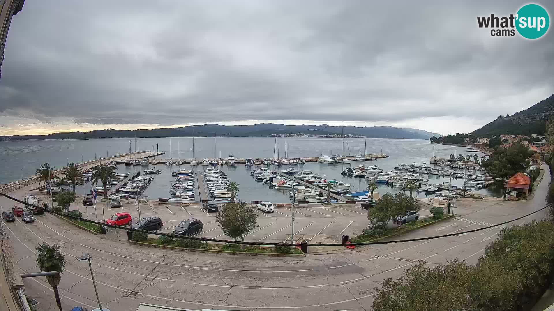 Webcam Orebić Riva – Ferry a Korčula en vivo
