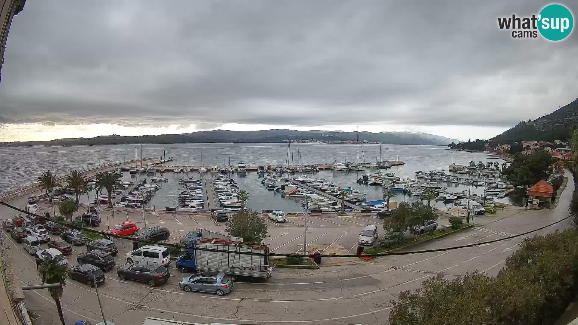 Webcam Orebić Riva – Ferry to Korčula Live