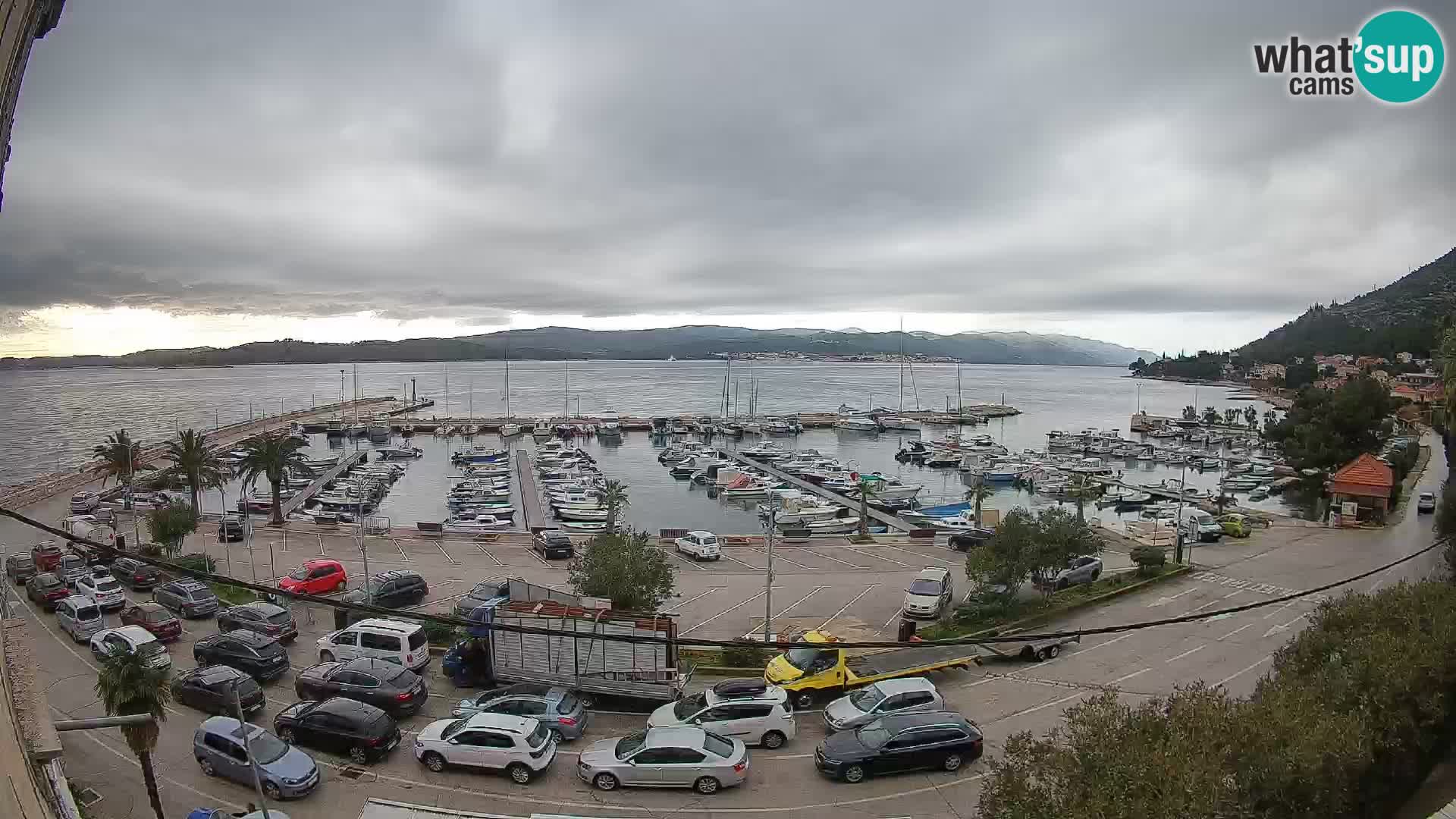 Webcam Orebić Riva – Ferry vers Korčula en direct